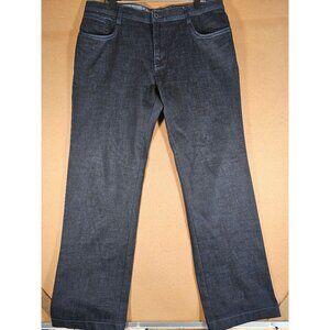 Enzo Denim Men Blue Flat Front Jeans 100% Cotton Size 36